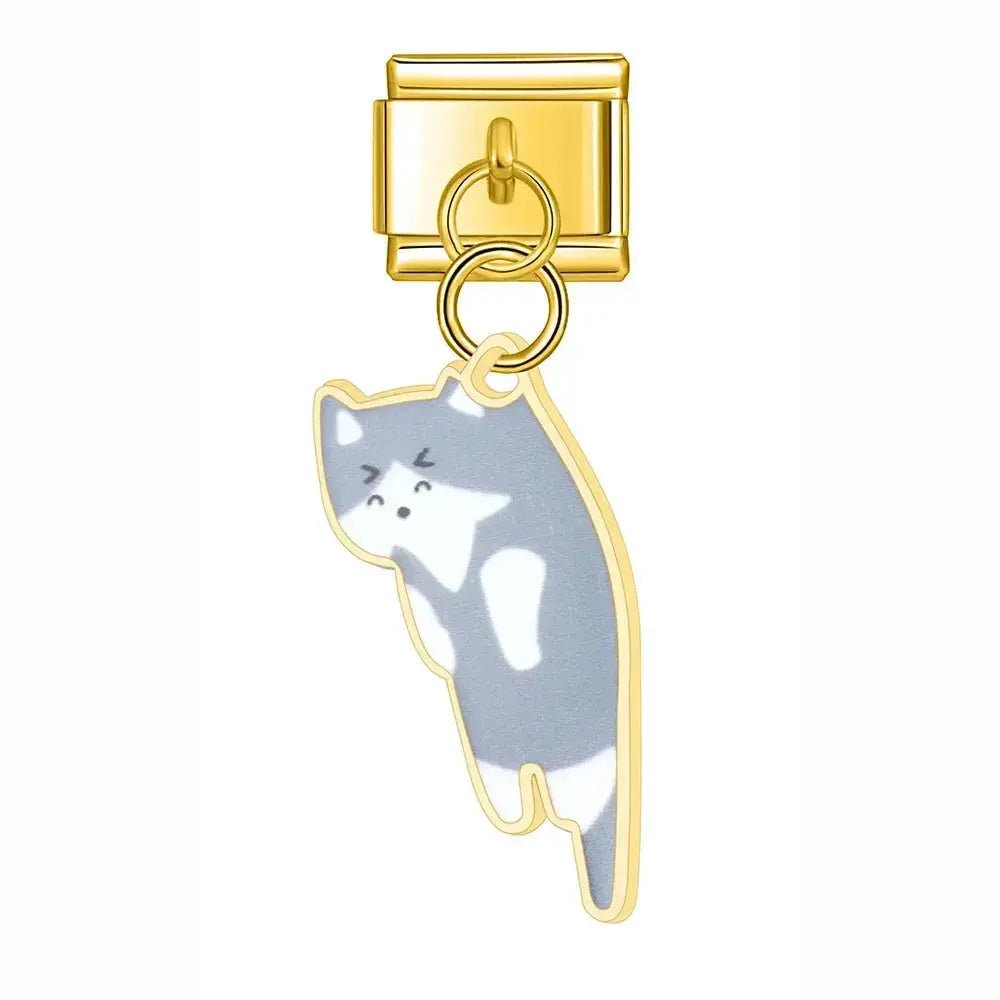 charm-italian_Pendentif-Chat-Grispour-bracelet_-Charmsy-10820249 - La Maison Velori